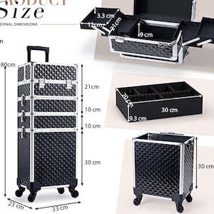 Cases: 4-in-1 XL Trolley Case with 4 Swivel wheels