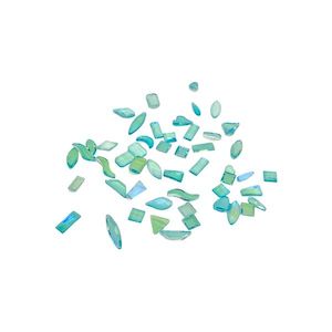Clearance Items: Flat Back Iridescent Gems - Turquoise/Green