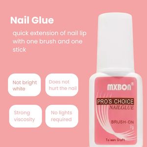 Nail Glues: Pros Choice Brush on Nail Glue - 7g