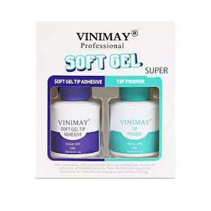 Nail Glues: Vinimay Soft Gel Super Kit - Inc, Adhesive & Tip Primer