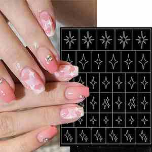 Nail Art Diamond Stencils/Decals