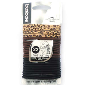 Cutting Capes Accessories: BC - Elastic Set.4mm thick elastic 18pcs+5mm flat leopard printed elastic 4pcs,22pcs per pack