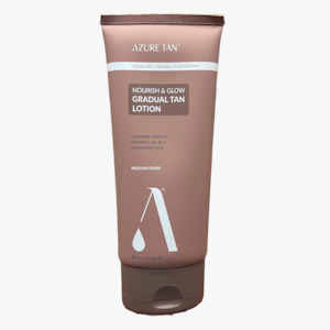 Azure Tan: Azure Tan Nourish & Glow Gradual Tan Lotion Medium Dark 200ml