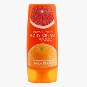 Lotions: Tropical Fruits Orange & Grapefruit Body Cream 200ml