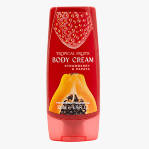 Lotions: Tropical Fruits Strawberry & Papaya Body Cream 200ml