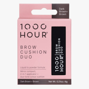 1000 Hour Brow Cushion Duo Dark Brown/Brown 6g
