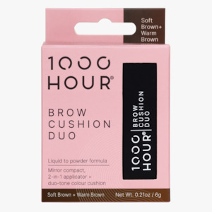 1000 Hour Brow Cushion Duo Soft Brown/Warm Brown 6g