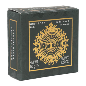 Sandalwood & Country Club Cedarwood & Moss Soap 150g