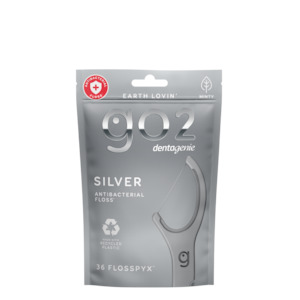 Go2 Dentagenie Flosspyx - Silver Antibacterial