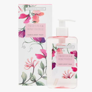 Heathcote & Ivory Sweet Pea & Honeysuckle Hand & Body Wash 250ml