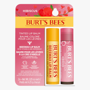 Lip Colour: Burt's Bees Hibiscus & Beeswax Lip Balm Duo