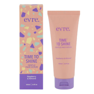 Evre Time To Shine Raspberry & Almond Gentle Face Scrub 100ml
