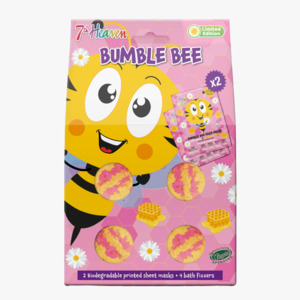 7th Heaven Bumble Bee Bath Bomb & Face Mask Gift Set