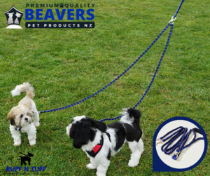 Sale: Ruff & Tuff Ski Handle Braided Dog Lead - Double