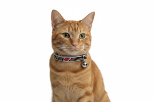 Psychadalic Cat Collar with Safety - Black & Red