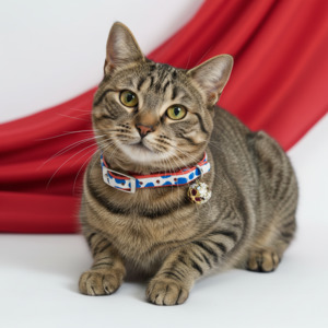 1 Cat Collars: Moo Cat Collar with Safety - Blue