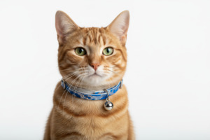 Holographic Cat Collar with Safety - Blue