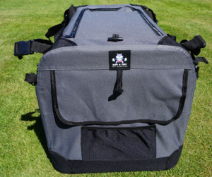 25 And Over: Ruff n Tuff Canvas Pet Crate - Grey