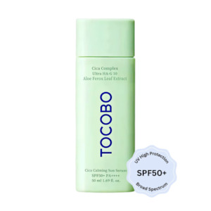Sunscreen: Cica Calming Sun Serum SPF50+ Broad Spectrum