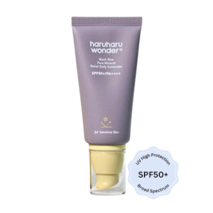 Haruharu Wonder: Black Rice Pure Mineral Relief Daily Sun Cream SPF50+ Broad Spectrum