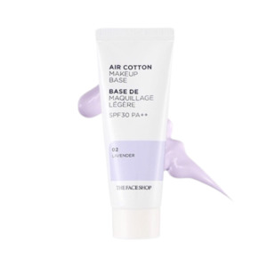The Face: Air Cotton Makeup Base [#02 Lavender]