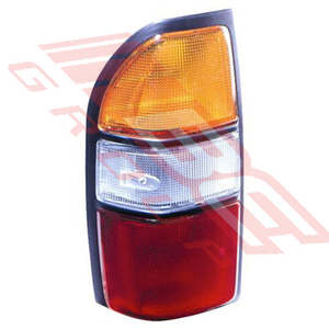 Parts To Suit Toyota Prado 1996: 8136098-1 - REAR LAMP - L/H - AMBER/CLEAR/RED - TO SUIT - TOYOTA PRADO J95 1996-