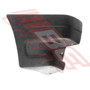 2585091-4 - FRONT BUMPER END - R/H - GREY PLASTIC - TO SUIT - FORD COURIER/MAZDA 1986-