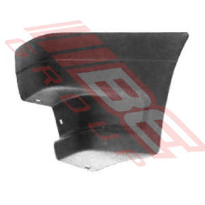 2585091-3 - FRONT BUMPER END - L/H - GREY PLASTIC - TO SUIT - FORD COURIER/MAZDA 1986-