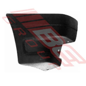 Parts To Suit Ford Courier 1986: 2585091-2 - FRONT BUMPER END - R/H - BLACK PLASTIC - TO SUIT - FORD COURIER/MAZDA 1986-