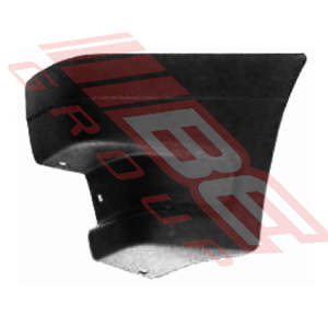 2585091-1 - FRONT BUMPER END - L/H - BLACK PLASTIC - TO SUIT - FORD COURIER/MAZDA 1986-