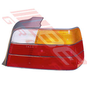 0060098-2G - REAR LAMP - R/H - AMBER/CLEAR/RED - TO SUIT - BMW 3'S E36 1991-95 4DR