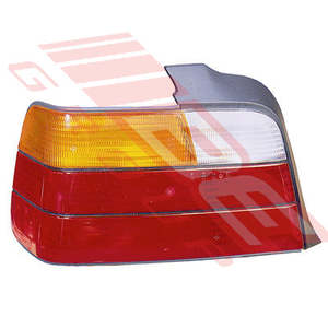 0060098-1G - REAR LAMP - L/H - AMBER/CLEAR/RED - TO SUIT - BMW 3'S E36 1991-95 4DR