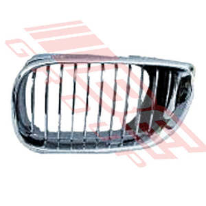 Parts To Suit Bmw 3 Series 1998 2001: 0061099-84 - GRILLE - R/H - CHRM/CHRM/BLACK - TO SUIT - BMW 3'S E46 2003- COUPE