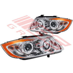 Parts To Suit Bmw 3 Series 2005 2008: 0062094-92PG - HEADLAMP - SET - L&R - CHROME TO SUIT - BMW 3'S E90 2005- 4DR