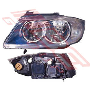 Parts To Suit Bmw 3 Series 2005 2008: 0062094-1G - HEADLAMP - L/H - ELECTRIC - BLACK - TO SUIT - BMW 3'S E90 2005- 4DR