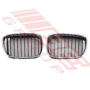 0065099-2 - GRILLE - R/H - CHROME/BLACK - TO SUIT - BMW 5'S E39 1996-2000