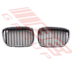 Parts To Suit Bmw 5 Series 1996 2003: 0065099-1 - GRILLE - L/H - CHROME/BLACK - TO SUIT - BMW 5'S E39 1996-2000