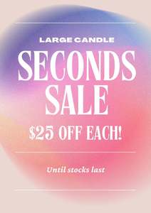 Candles: SECONDS SALE - LARGE CANDLES
