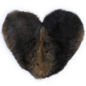 Frontpage: Luxury Possum Fur Heart Shaped Cushions