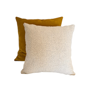 Cushions: Gold and Cream Cushion Duo