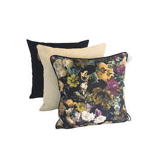 Cushions: Velvet 'Violet' Trio