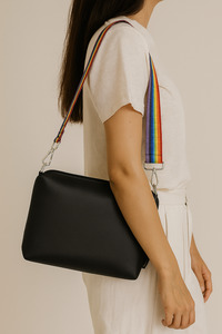 Vinyl Handbag - Black