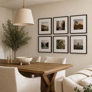 Home Co. Grady Gallery 6 Piece Frame Set Black