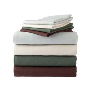 Bed Sheets: Fieldcrest Stonewashed 100% Cotton Sheet Set