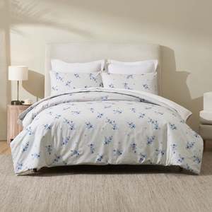 Gracious Living Lilibeth Cotton Slub Duvet Cover Set