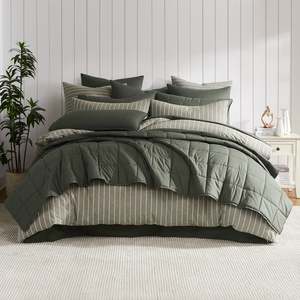 Bedroom: Fieldcrest Stonewashed Cotton Thyme Coverlet