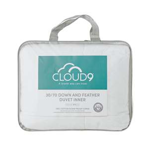 Bedroom: Cloud 9 30/70 Down & Feather Duvet Inner