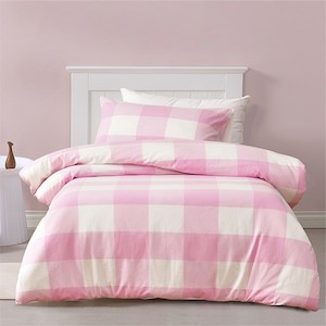 Products: bb&b Kids Flannelette Buffalo Check Duvet Cover Set