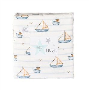 Hush Kids Nautical Flannelette Sheet Set