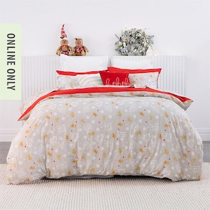 Christmas Wishes Sugar & Spice Cotton Duvet Cover Set